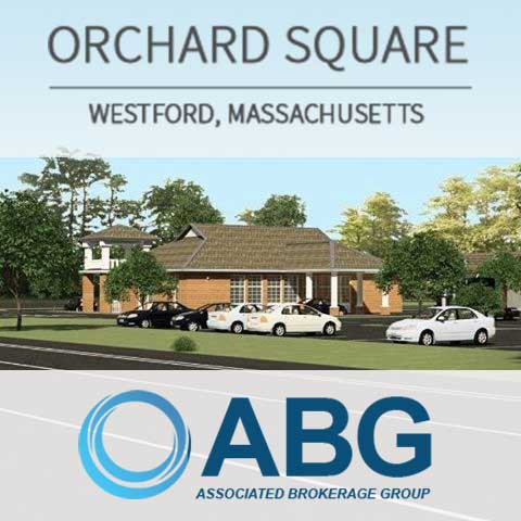 Orchard Sq. | Premier Westford Retail Development Neighborhood Retail Shopping Center End Cap, In Line, and Freestanding Unit w/ Drive through